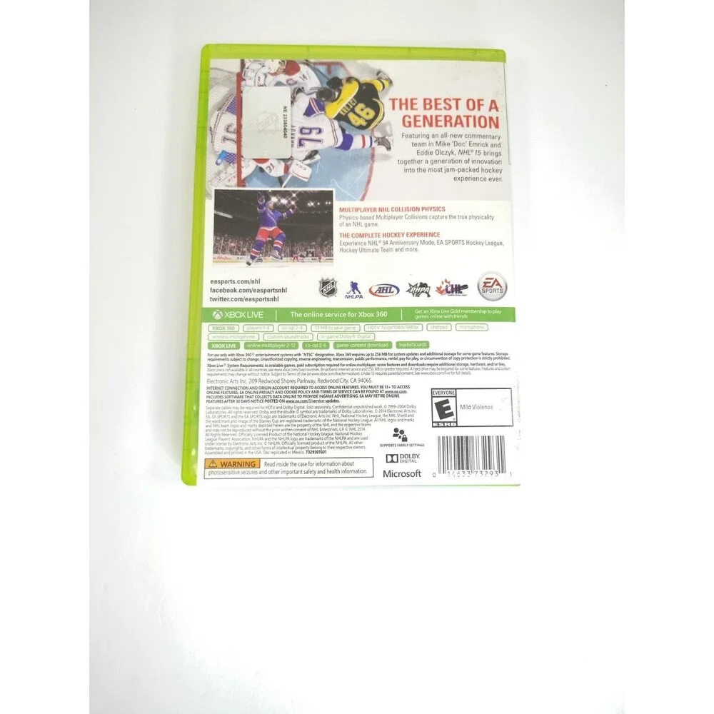 NHL 15 (Microsoft Xbox 360, 2014)
